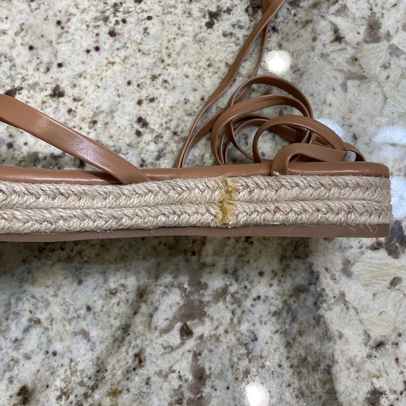 NWOT Nine West Monee Tan Brown Espadrille Flatform Sandal (Size 7) - Picture 4 of 7